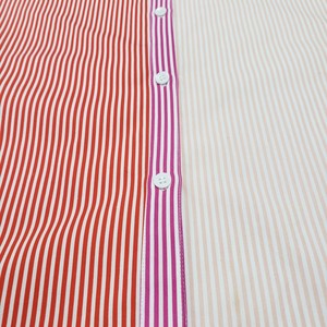 Produttori di abiti doganali <span class=keywords><strong>camicetta</strong></span> di cotone a righe giallo chiaro e <span class=keywords><strong>fucsia</strong></span> e camicie a maniche corte - Product Image 5