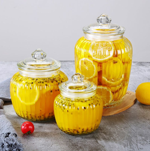 Pot de conservation en verre hermétique, adapté au miel, aux confitures de citron, aux cornichons ou aux petites portions de kimchi, avec couvercle. - Product Image 6