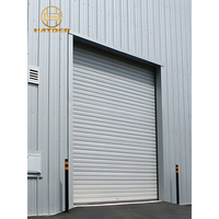 Porte roulante électrique en aluminium à Double couche renforcée et coupe-vent