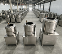 Éplucheuse à pommes de terre automatique Falcon en acier inoxydable, laveuse multi-légumes, machine industrielle pour laver et éplucher les légumes