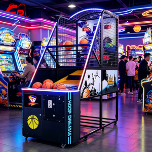 Máquina de Baloncesto Comercial Plegable de Metal con Dispensador de Boletos de Lotería Opcional, Juego de Arcade Operado con Monedas en Español - Product Image 3