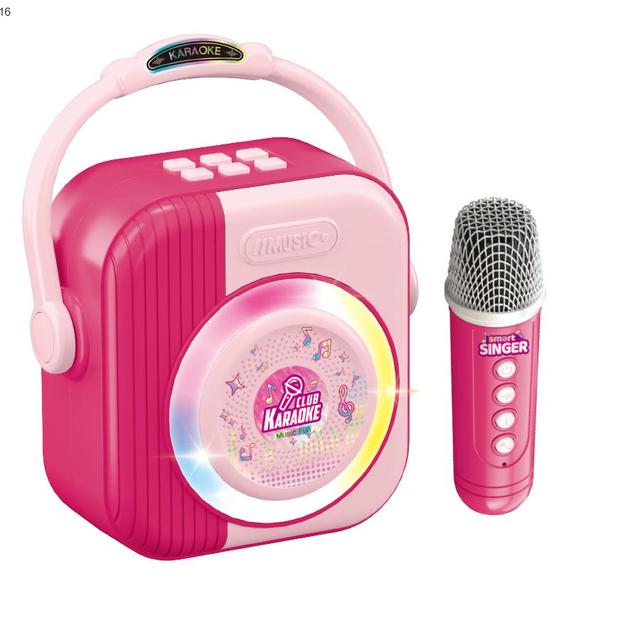 Toys Microphone Loud Speaker Singing Lights Wireless Portable Karaoke Microphone Machine Toys for Kids Adults