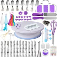 OEM 320 Pièces/Ensemble Kits de Décoration de Gâteaux Professionnels Support à Gâteaux Décoratif Moule en Silicone pour Pâtisserie