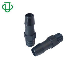 Raccord de tuyau en plastique noir Jiyou 1/8-27 NPT, filetage mâle droit pour connexion de tuyau en caoutchouc - Product Image 1