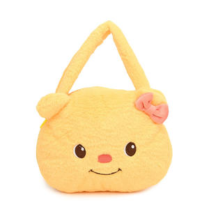 תיק בובה קטן בצורת דוב צהוב עם ראש גדול, תיק אחסון אופנתי מיני לבנות עם סגירה פתוחה למכונות צעצועים - Product Image 6