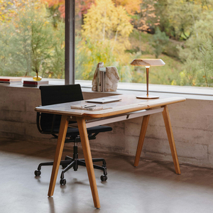 Updecors Custom Wood Construction Simple Office <b>Table</b> Office <b>Table</b> and Chair Set Luxury <b>Working</b> <b>Table</b> for Home Office Office Tab - Product Image 1