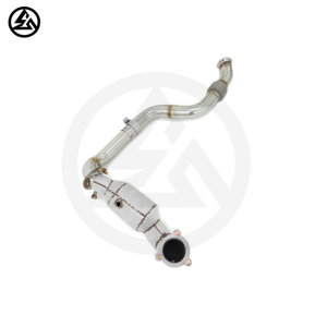 CSZ Factory Direct 200 Cell Catted Downpipe pour Mercedes Benz A180 A200 <span class=keywords><strong>A250</strong></span> A260 <span class=keywords><strong>AMG</strong></span> W176 2.0T, bouclier thermique, tuyaux d'échappement - Product Image 3