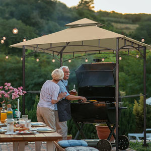 <span class=keywords><strong>Petit</strong></span> abri de barbecue 5x8, facile à assembler, auvent de patio, remplacement pour barbecue en plein air, en stock - Product Image 6