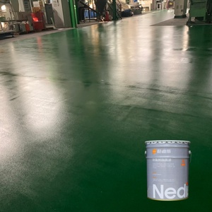 Peinture époxy autolissante pour sols, résistante à l'usure, sans poussière, haute brillance, pour parkings, entrepôts industriels, béton - Product Image 1