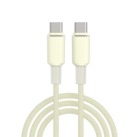 Câble de charge rapide USB-C vers USB-C NITIKA 3A 60W, en nylon tressé, design durable anti-emmêlement, plusieurs couleurs au choix