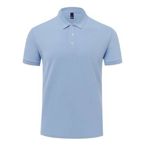 Camisa de Algodón para Hombre, Manga Corta, Color Sólido, Logotipo Bordado en la Parte Delantera, Ropa Casual, Tejido Oxford Transpirable - Product Image 3