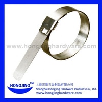 Collier de serrage préformé en acier inoxydable poli 201 ou en acier galvanisé Hongjing Hardware, différents types de poinçons de centrage