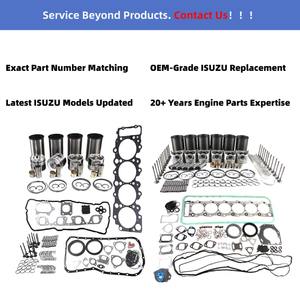 Комплект прокладок двигателя для экскаватора 4HF1 4BD1 4JG2 4FE1 4JJ1 4HK1 4HK1 4BE1 4JC1 4DA1 4JB1T 4JX1 Комплект гильзы цилиндра для Isuzu - Product Image 4