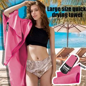 Serviette en polyester tissé à séchage rapide, imprimée sur mesure – Couleurs unies, plusieurs tailles, sac de transport, idéale pour les voyages, la gym et les hôtels, cadeau promotionnel - Product Image 3
