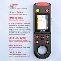 Mini El Tipi OTDR Fiber Test Cihazı Bluetooth Mini Program Kontrolü Gerçek Zamanlı Optik Hat Tespit Cihazı FTTH OTDR 20KM