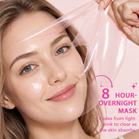 Masque Hydrogel YECUCE au Collagène Rose et ADN de Saumon PDRN, Masque Hydratant de Nuit au Peptide et au Collagène Rose PDRN