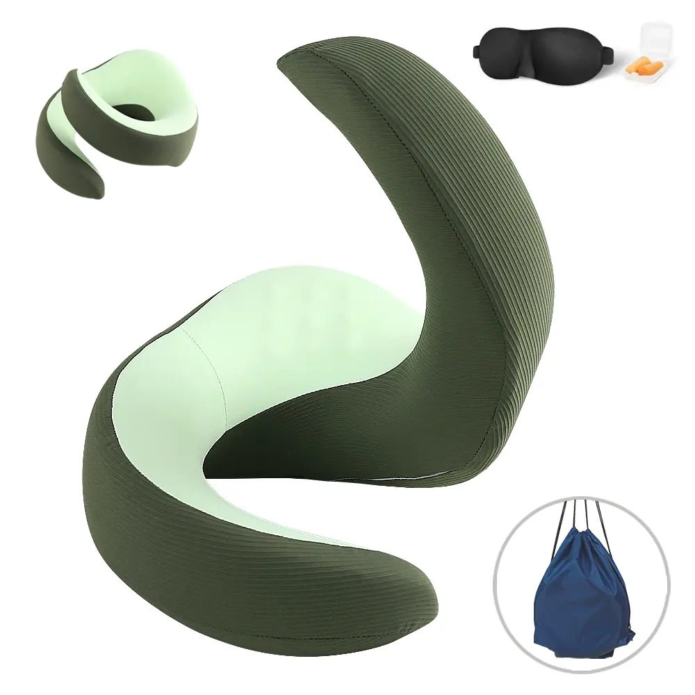 Novo Design Pescoço Travesseiro Suporte Resto Cervical Avião Mulit-ângulo Ajustável Sleep Pillow Twist u Forma Travesseiro De Viagem