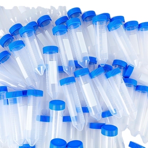 Tubes à centrifuger coniques stériles en plastique PP pour laboratoire, 15 ml et 50 ml, avec bouchon à vis, pour récipients de tubes à essai - Product Image 1