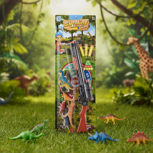 <span class=keywords><strong>Jeu</strong></span> de tir éducatif pour enfants en plastique écologique avec dinosaure - Product Image 4