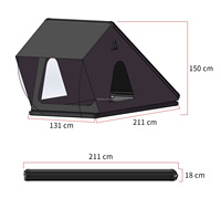 Tente de toit rigide à coque pour voiture, idéale pour les voyages d'aventure et les expéditions, avec auvent, la meilleure tente de toit économique