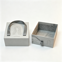 Boîtes d'emballage de luxe en carton avec logo personnalisé CMYK, coulissantes, pour perruques et extensions de cheveux, avec poignée en ruban