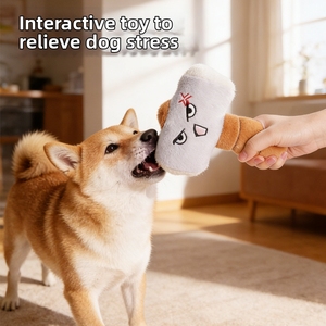 Jouets à mâcher pour chiens en forme d'axe, de couteau et de marteau, écologiques, amusants, jouets en peluche qui couinent pour Corgi, Bouledogue Français, jouets interactifs anti-déstruction - Product Image 2