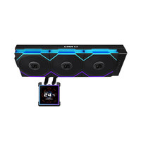 Refroidisseur de processeur liquide AIO Lian Li HydroShift LCD 360 TL pour boîtier d'ordinateur, radiateur 360 mm, écran LCD carré de 2,88 pouces, roulement fluide, 30 dBA silencieux