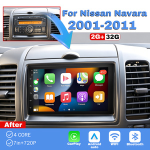 Autoradio 2Din, Radio para Auto, Reproductor MP5 de 7 Pulgadas con Pantalla Táctil para Nissan Navara 2001-2011, Reproductor Inalámbrico con Carplay y Android Auto - Product Image 1