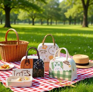 Borsa Termica Portatile in Tessuto Oxford con Stampa Cartoon, Grande Capacità, per Pranzo, Lavoro, Scuola, Bento Box - Product Image 4