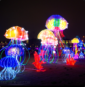 TOPREX 3D décoration <span class=keywords><strong>de</strong></span> Noël IP65 LED rue décorative extérieure étanche coloré coulant personnalisé méduse motif lumières - Product Image 4
