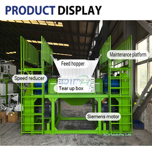 RICHI Powerful Double Shaft Wood Shredder For Wood Pallets Logs Branches Stump Waste Recycling Shredder <strong>Machine</strong> - Product Image 6