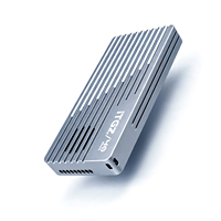 Enclosure SSD M.2 NVMe USB4 40Gbps dengan Kipas Kontrol Temperatur Cerdas, Kompatibel Thunderbolt 4/3, OEM Custom