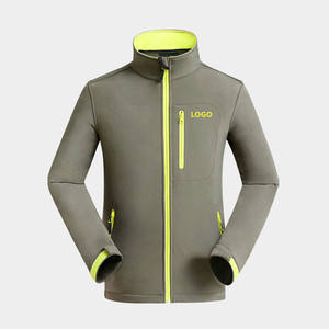 Logo personnalisé polyester spandex chasse en plein air coupe-vent veste zippée hommes hiver thermique polaire Softshell vestes - Product Image 5