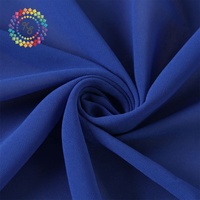 Tissu en mousseline de soie 100% Polyester solide, perles 75D, livraison gratuite