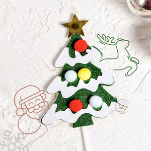 ท็อปเปอร์เค้กคริสต์มาสอะคริลิค รูปน้ำตาลและขนมหวาน ตกแต่งด้วยไม้เท้าหวานๆ สำหรับงานปาร์ตี้วันหยุด - Product Image 3