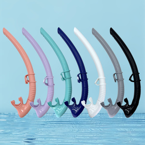 Tube de <span class=keywords><strong>plongée</strong></span> pliable et coloré en silicone souple pour la <span class=keywords><strong>plongée</strong></span> libre, tube respiratoire sous-marin flexible - Product Image 6