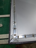 Écran de projecteur à cadre fixe en tissu à lunette étroite de 1cm, écran de projecteur à longue portée de 120 pouces à usage domestique