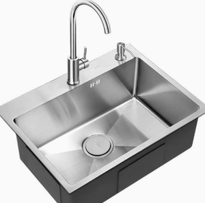Fregadero de Cocina de Acero Inoxidable 304 de un Solo Tazón, Resistente a la Corrosión - Product Image 3