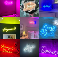 Conception gratuite personnalisée Décoration de mariage Enseigne au néon Lettres lumineuses Enseignes au néon