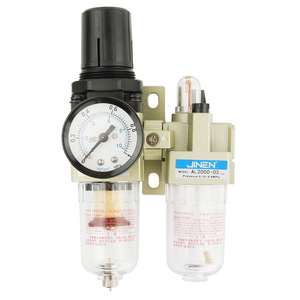 ชุดกรองอากาศเจนิน AL2000-02 1/2 นิ้ว พร้อมเกจวัดแรงดัน ระบายน้ำด้วยมือ วัสดุ PP - Product Image 4