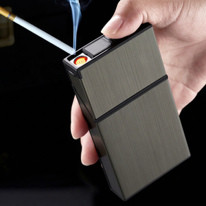 Encendedor de Cigarrillos Eléctrico USB Focus, Delgado, Portátil, Recargable con Gas Butano, con Cable de Calentamiento Grueso para Encendido Rápido - Product Image 1
