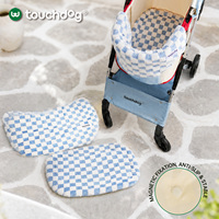 Poussette pliable durable pour animaux de compagnie (chiens et chats) en tissu Oxford respirant, 4 roues, toutes saisons, chariot de transport, faible MOQ, produits pour animaux de compagnie