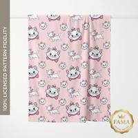 Plaid en flanelle imprimé rose à motifs illustrés, certifié FAMA, vente en gros, direct usine, MOQ 1000