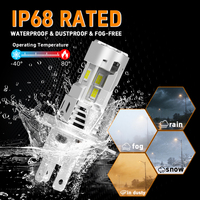 Achat en gros Mini ampoule de phare LED PGL H4 à trois puces lumineuses brevetées exclusives 6500K Plug and Play avec ventilateur intégré – Direct Usine