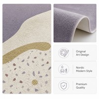Ensemble de tapis 3D en crème de haute qualité, style moderne, pour canapé, table basse, chambre, bureau ou cuisine