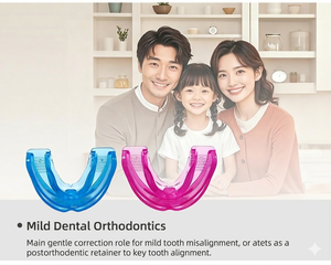 Protector Bucal Deportivo <span class=keywords><strong>de</strong></span> Silicona Personalizado con Doble Soporte, Protector Bucal Suave para Tatuajes, Cómodo, Anti-ronquidos - Product Image 3