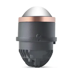 사용자 정의 하이 퀄리티 3 색 LED 렌즈 안개 램프 헤드 라이트 45W 3.0 인치 바이 LED 프로젝터 렌즈 자동차 H4 전구 자동차 액세서리