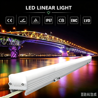 Iluminación LED RGB para Fachadas de Edificios, Tubo Digital LED DC24v con Perfil de Aluminio y Cubierta Blanca