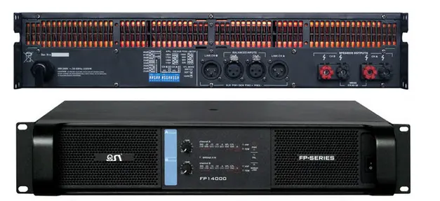 FP14000 2 채널 전문 사운드 앰프 클래스 TD 전력 증폭기 큰 성능을위한 큰 전력
