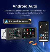 Pantalla digital IPS de 4 pulgadas 1DIN MP5 Radio estéreo para automóvil Reproductor multimedia con pantalla táctil con Bluetooth y CarPlay
